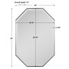 Stuartson Octagon Vanity Mirror, by Uttermost, 1'8" width x 2'6" height x 1.5" depth thumbnail 3