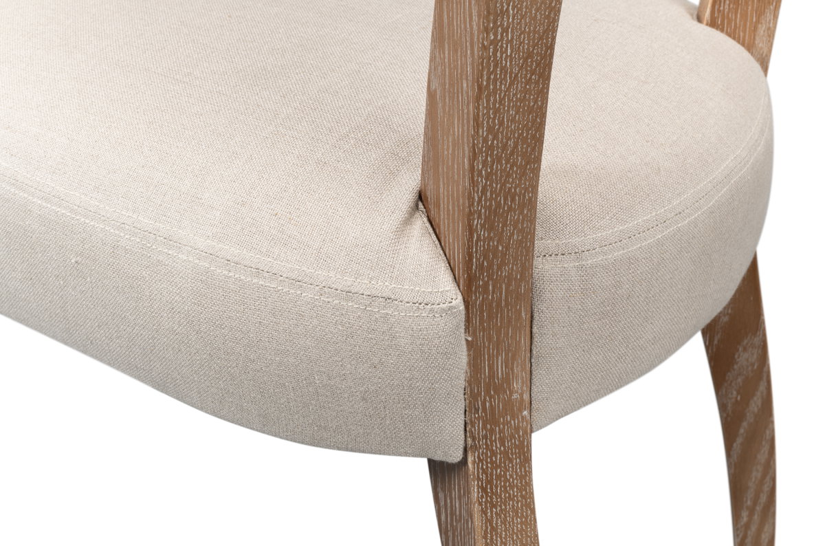 Rhett Chair, by Sarreid, 2' length x 1'6" width x 2'11" height View 6
