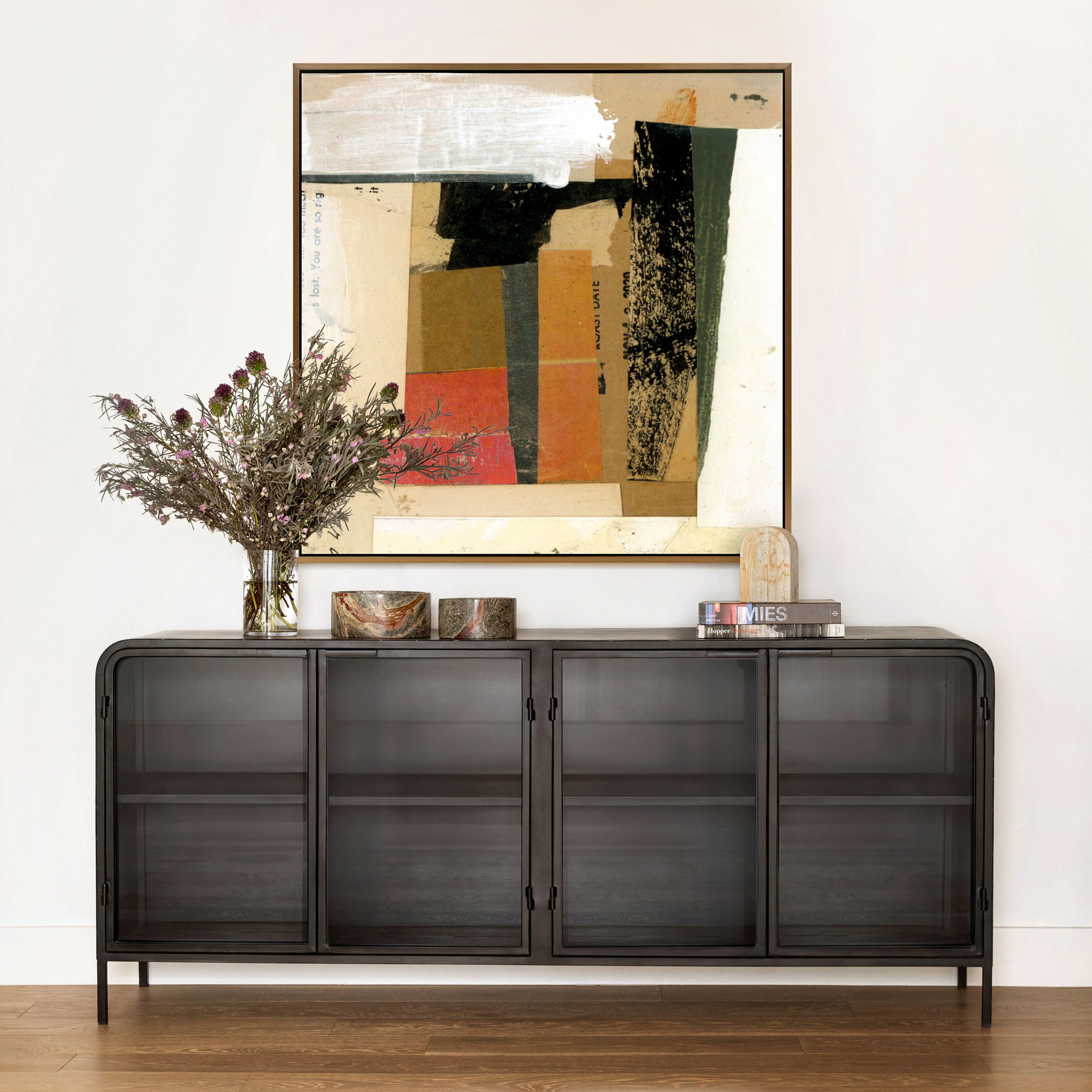 Jarin Sideboard Black, Sideboards & Buffet by Dovetail, 78.5" width x 34" height x 18" depth View 7