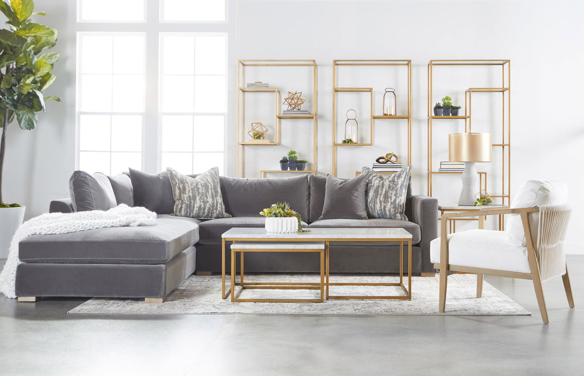 Carrera Nesting Coffee Table, by Essentials for Living, 52" width x 18" height x 28" depth View 16