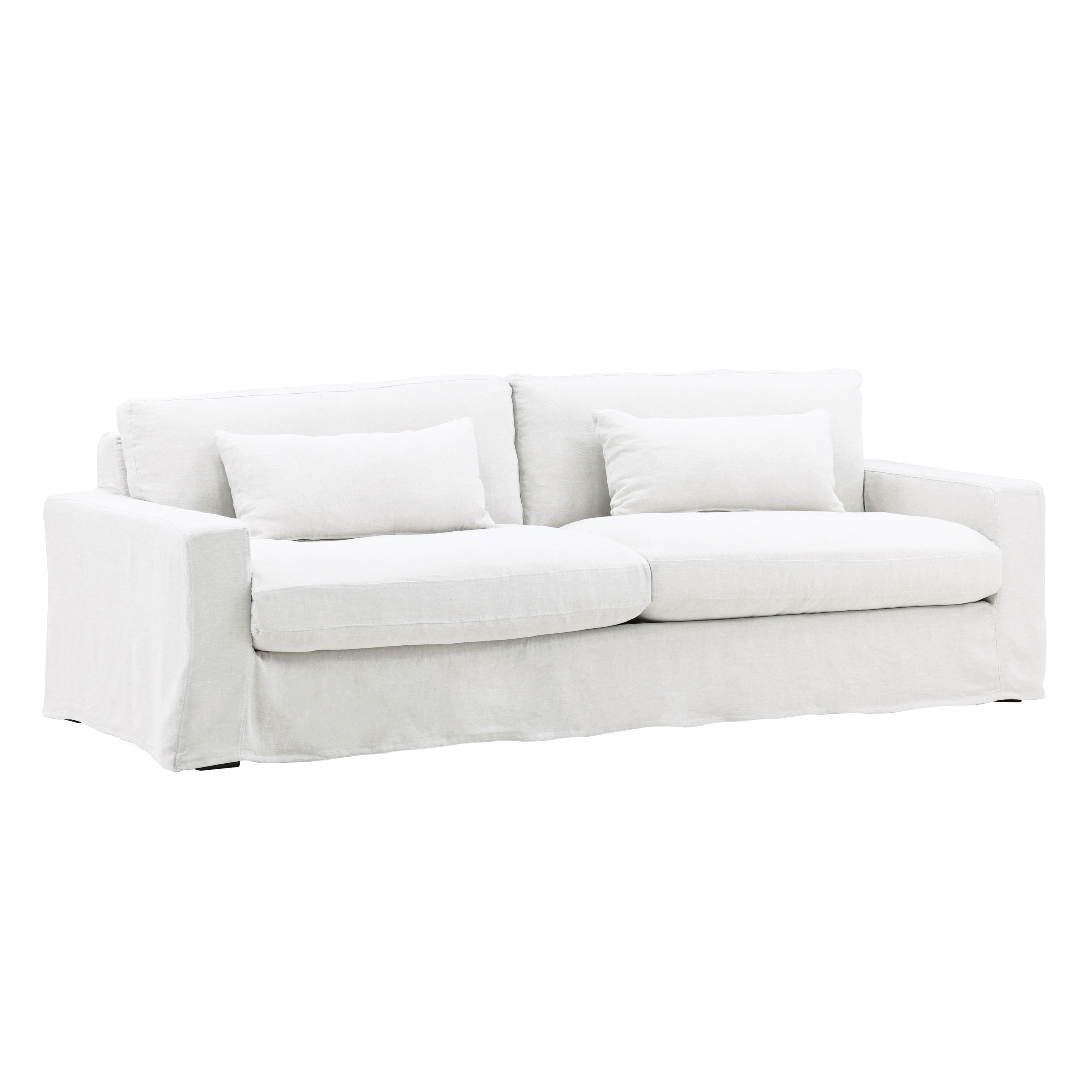 Dixie Sofa Slipcover White large image 