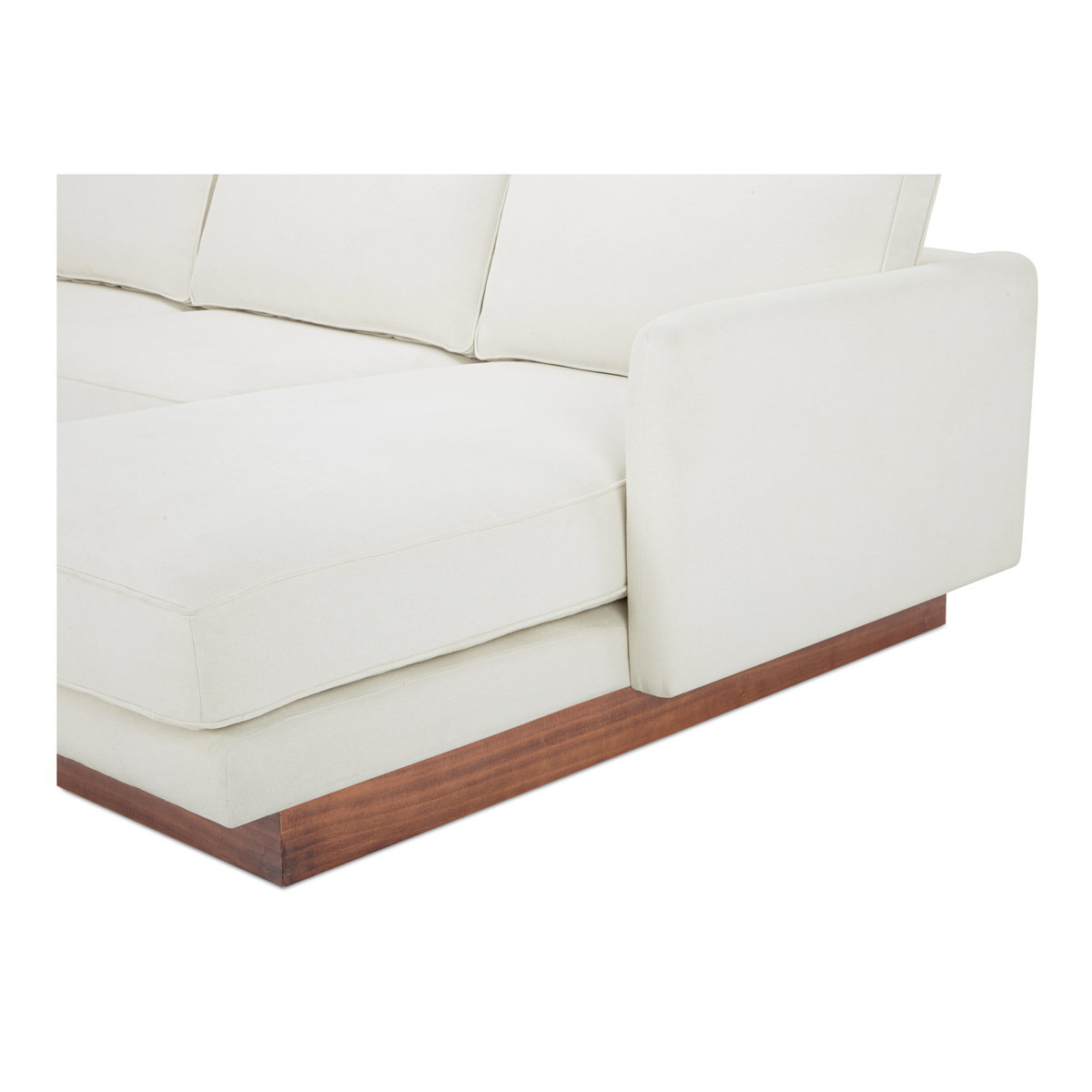 Vernon Right Sectional White, Sectional Sofa by Moe's Home, 112" width x 30.7" height x 63" depth View 5