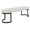 Infinity Black Bench, Benche by Uttermost, 60" width x 19" height x 16.25" depth thumbnail 5