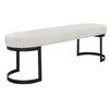 Infinity Black Bench, Furniture by Uttermost, 60" width x 19" height x 16.25" depth thumbnail 5