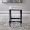Pryce Black Backless Counter Stool thumbnail 3