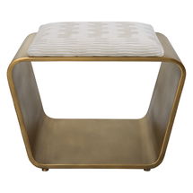 Online Designer Hallway/Entry Hoop Small Gold Bench