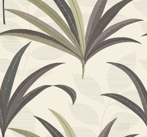 El Morocco Palm Beige Wallpaper