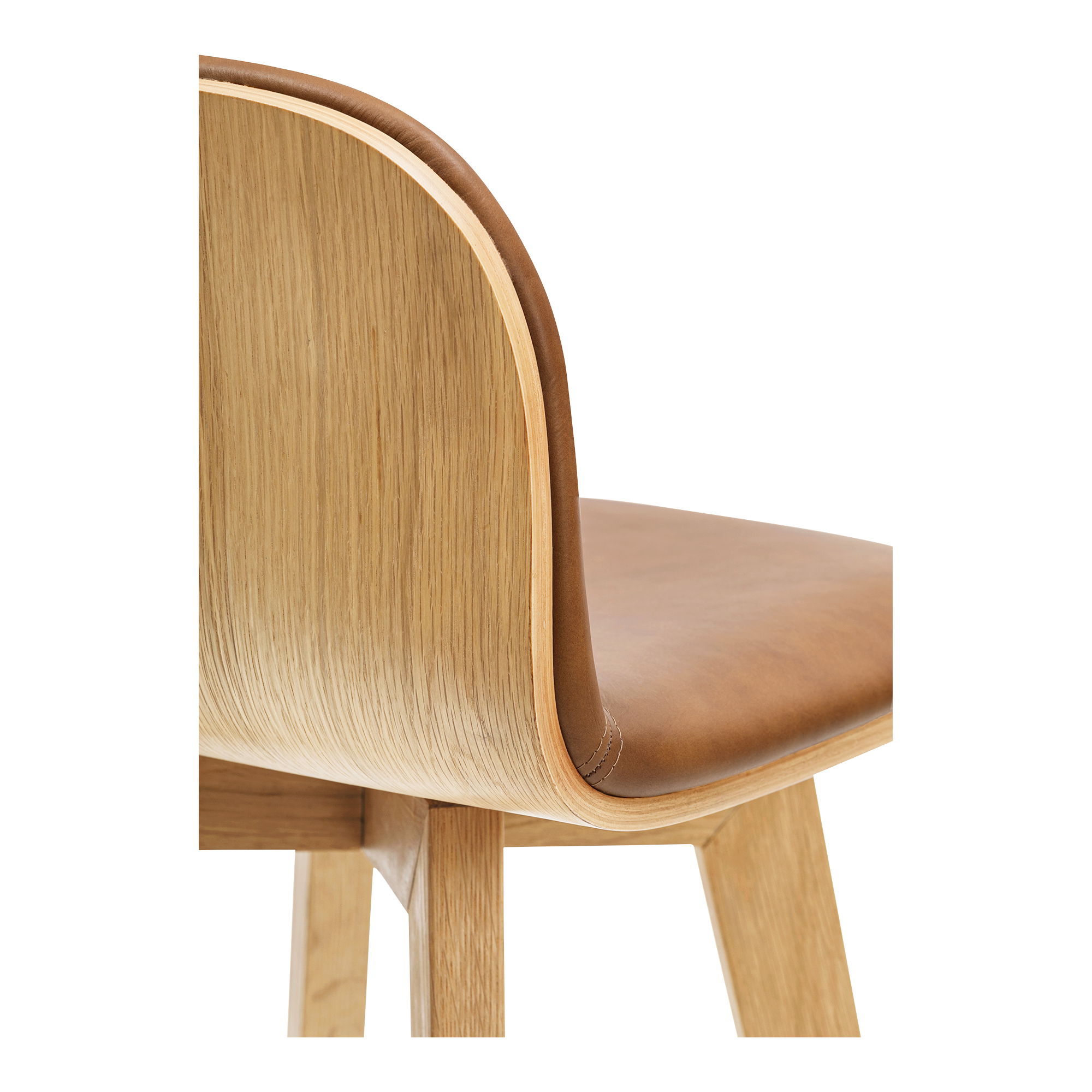 Napoli Leather Bar Stool large image 