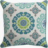 Technicolor Accent Pillow Poly, Decorative Pillow by Surya, 18" length x 18" width thumbnail