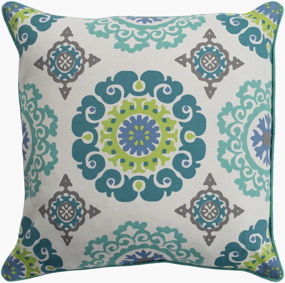 Technicolor Accent Pillow Poly, Decorative Pillow by Surya, 18" length x 18" width