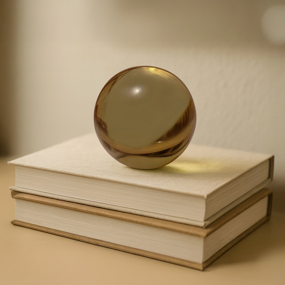 Bonn Cast Glass Decorative Object Light Smoky Brown, by Moe's Home, 4" width x 4" height x 4" depth View 4
