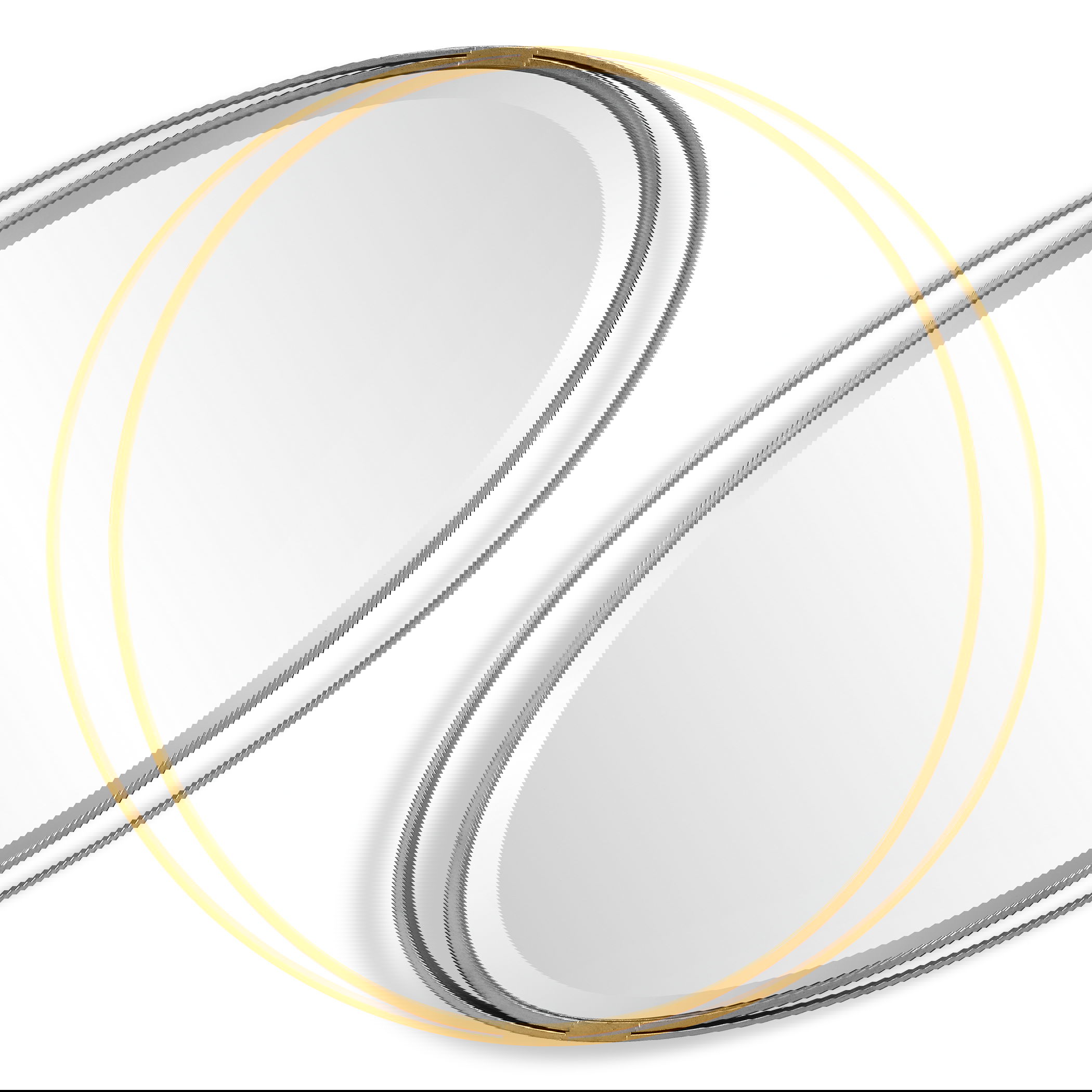 Rhodes Gold Round Mirror large image 