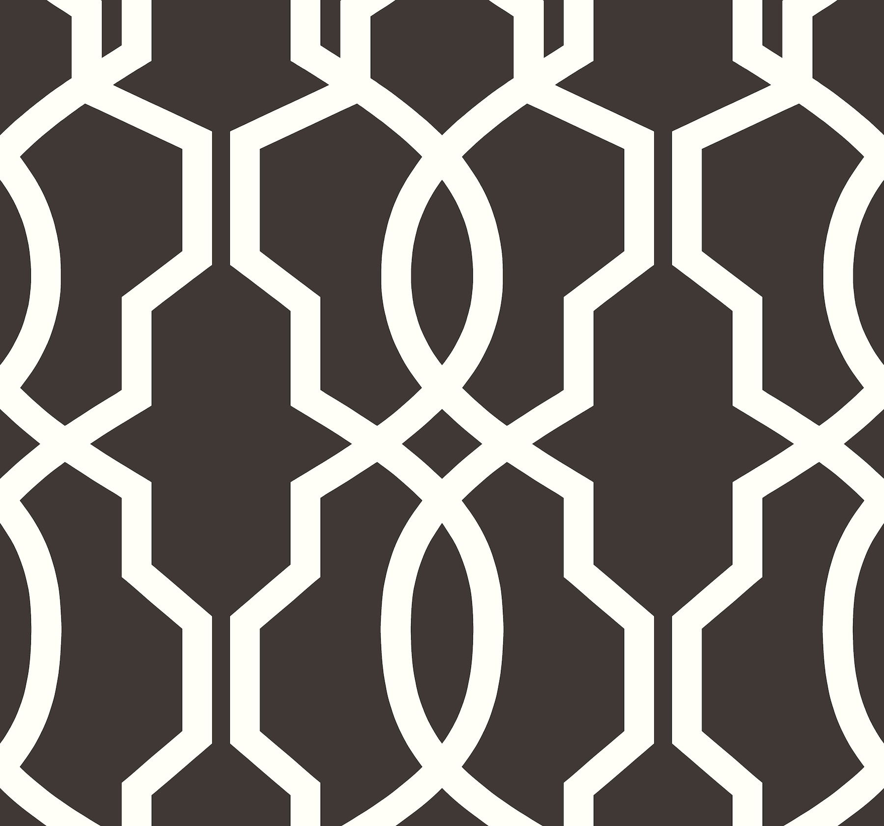 Hourglass Trellis White Wallpaper large image 