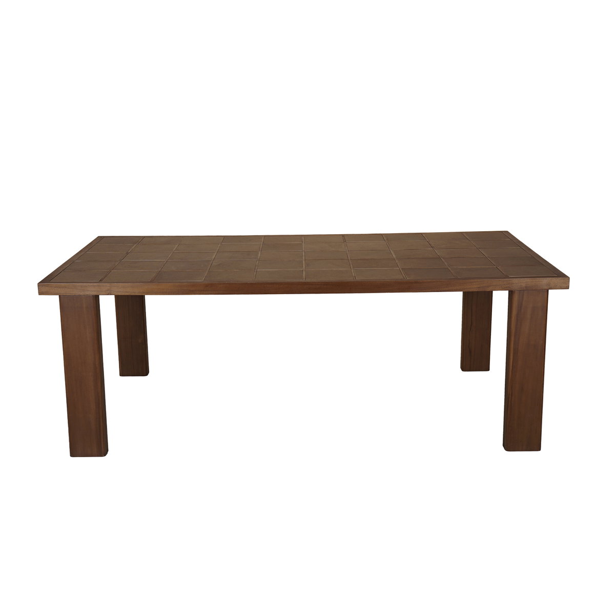 Marina Outdoor Dining Table Brown, Outdoor Table by Moe's Home, 6'9.81" width x 2'6" height x 3'6.05" depth View 1