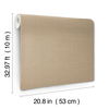 Shimmering Linen Light Caramel Wallpaper, by York Wall, 33' length x 1'8.9" width x 0.02" depth thumbnail 5