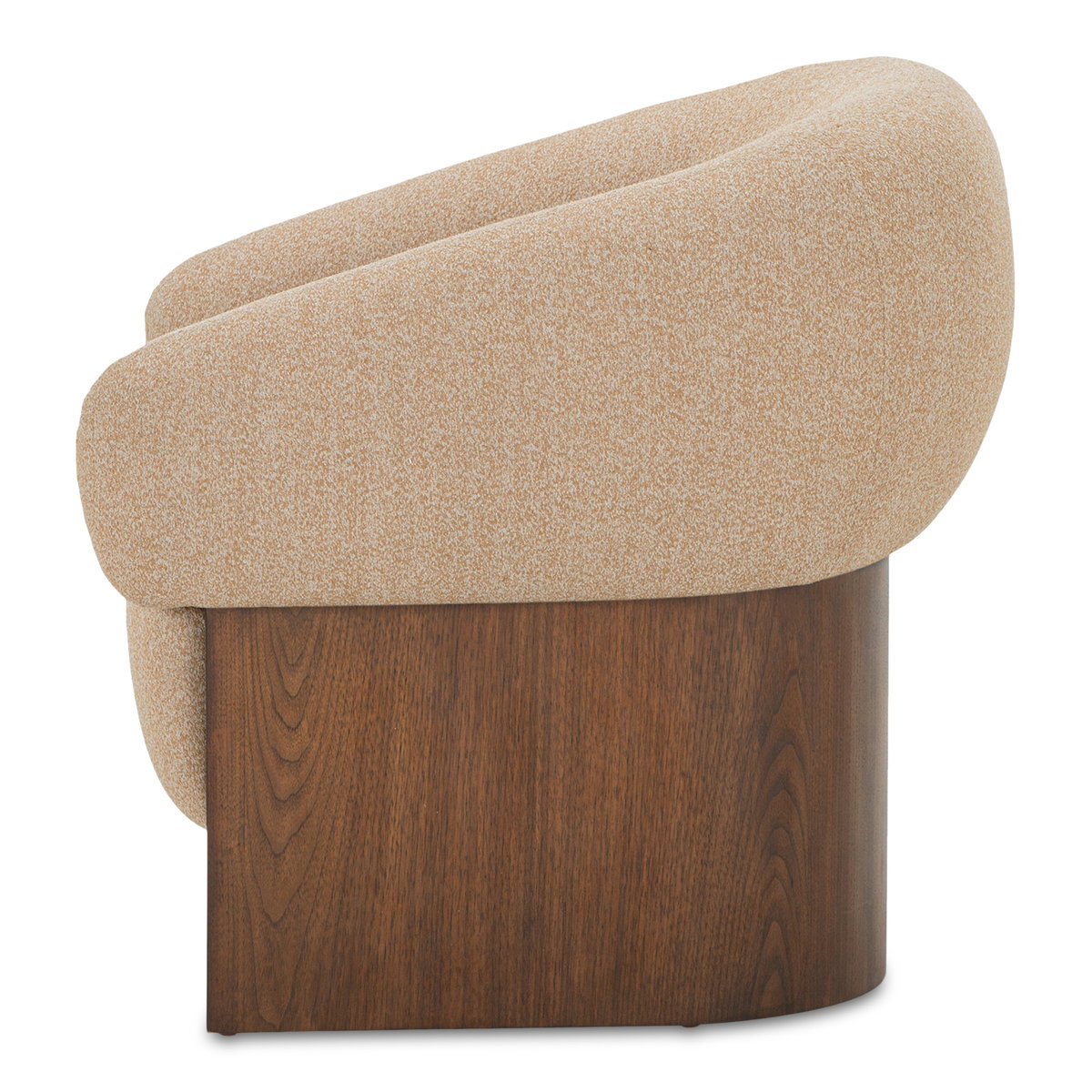 Otto Accent Chair Flecked Tan, by Moe's Home, 33.27" width x 29.5" height x 29.7" depth View 3