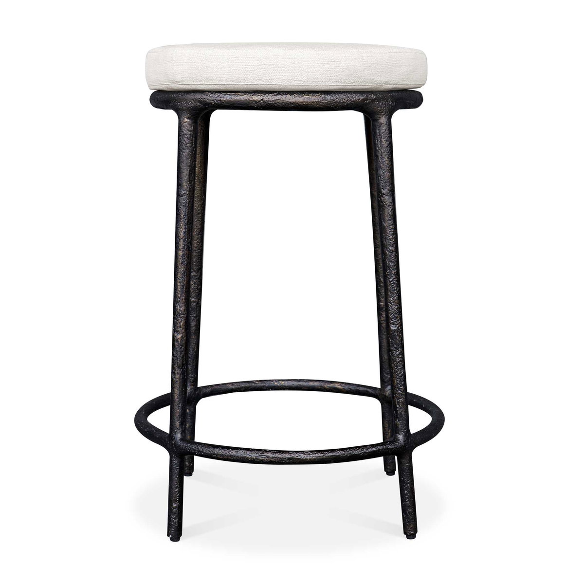Thayer Outdoor Counter Stool, Outdoor Stool by Uttermost, 1'7.1" width x 2'2.5" height x 1'7.1" depth View 1