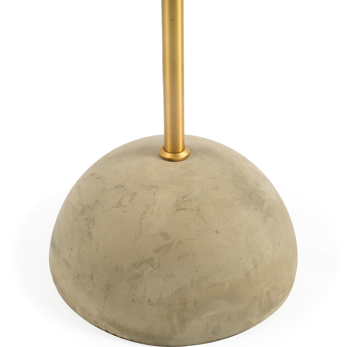 Denmark (55.1'H) Black/Gold Concrete Base Metal Shade Floor Lamp, by Mercana, 18.9" length x 10" width x 55.12" height View 4