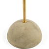 Denmark (55.1'H) Black/Gold Concrete Base Metal Shade Floor Lamp, by Mercana, 18.9" length x 10" width x 55.12" height thumbnail 4