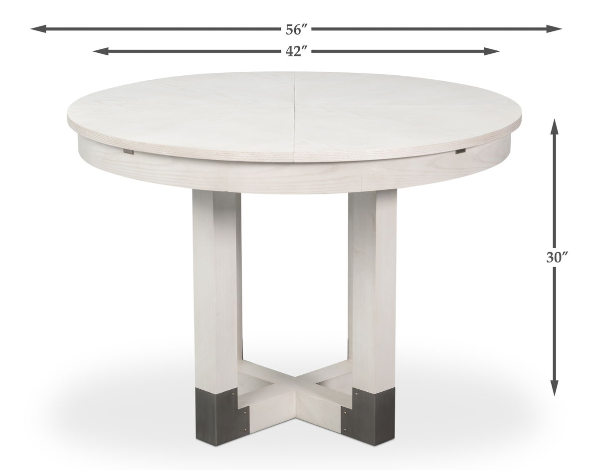 Brooklyn Jupe Table, by Sarreid, 4'8" length x 3'6" width x 2'6" height View 13