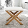 St. Tropez Rattan Small Bench, Furniture by Uttermost, 19.5" width x 18.75" height x 15.75" depth thumbnail 4