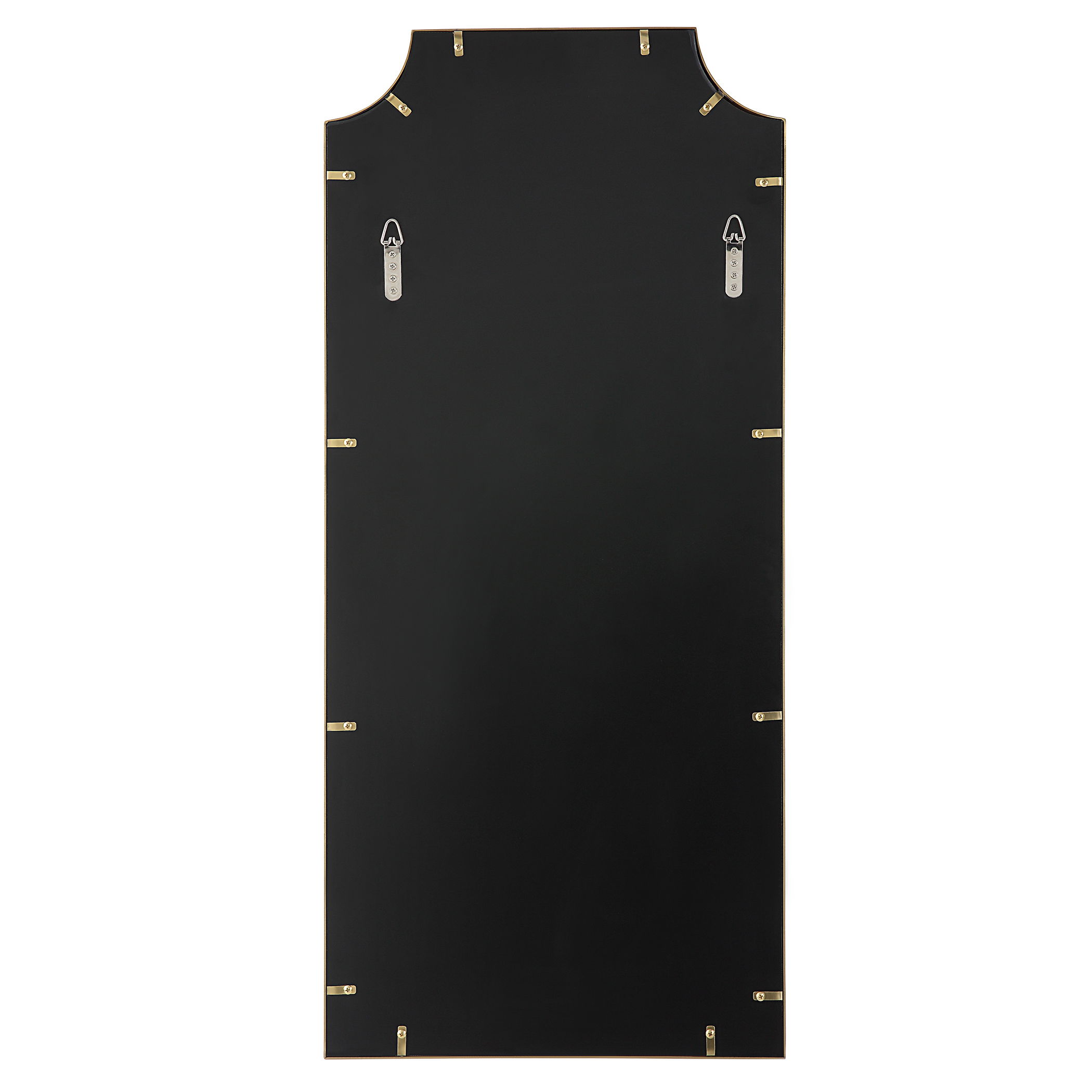 Caddington Tall Brass Mirror, by Uttermost, 18" width x 40" height x 1" depth View 6