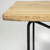 Papillion III 66L x 16W Blonde Wood And Iron Dining Bench thumbnail 7