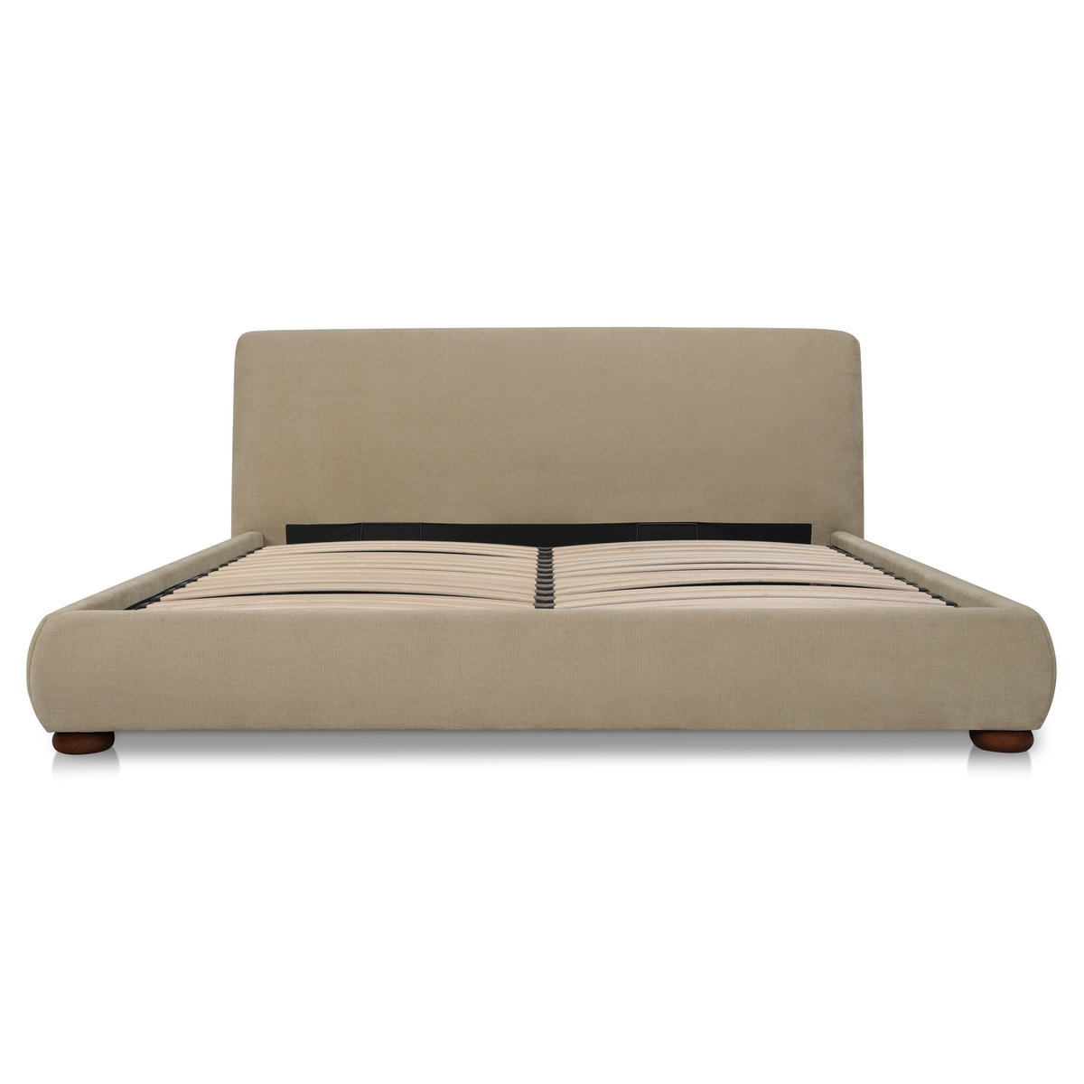 Beau Queen Storage Bed Warm Beige, by Moe's Home, 5'11" width x 3'3.37" height x 7'9.3" depth View 4