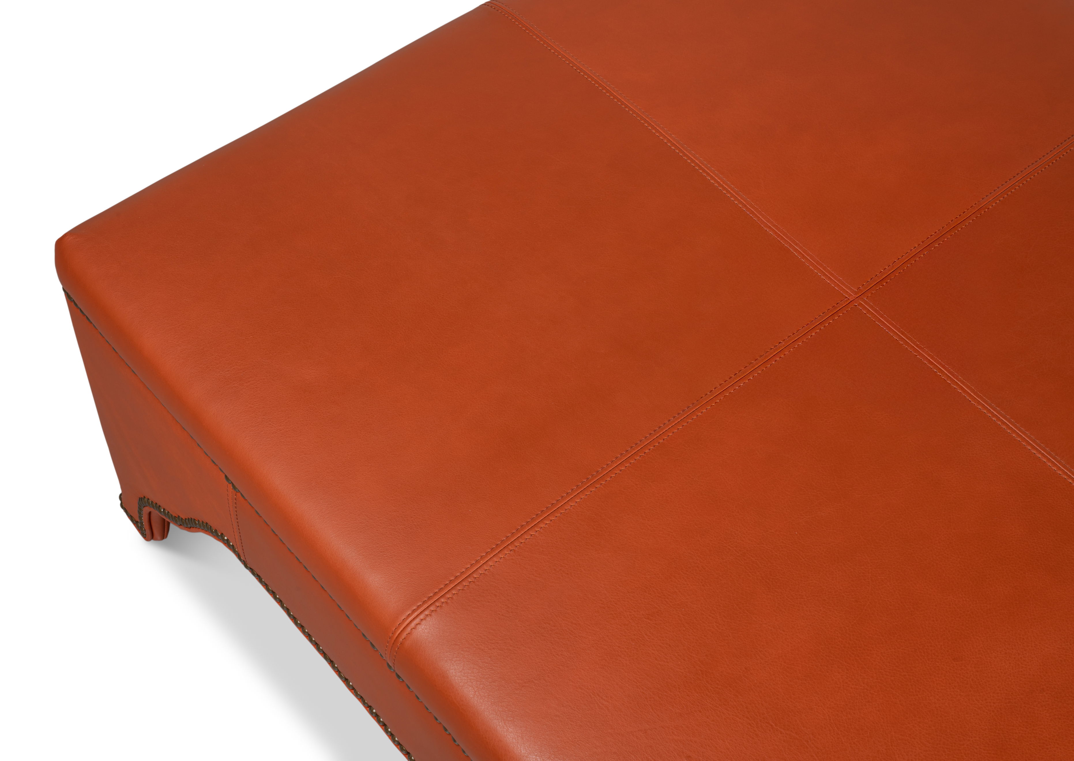 Streetman Cocktail Ottoman, Hermes Brown, Seating by Sarreid, 48" length x 48" width x 18" height View 7