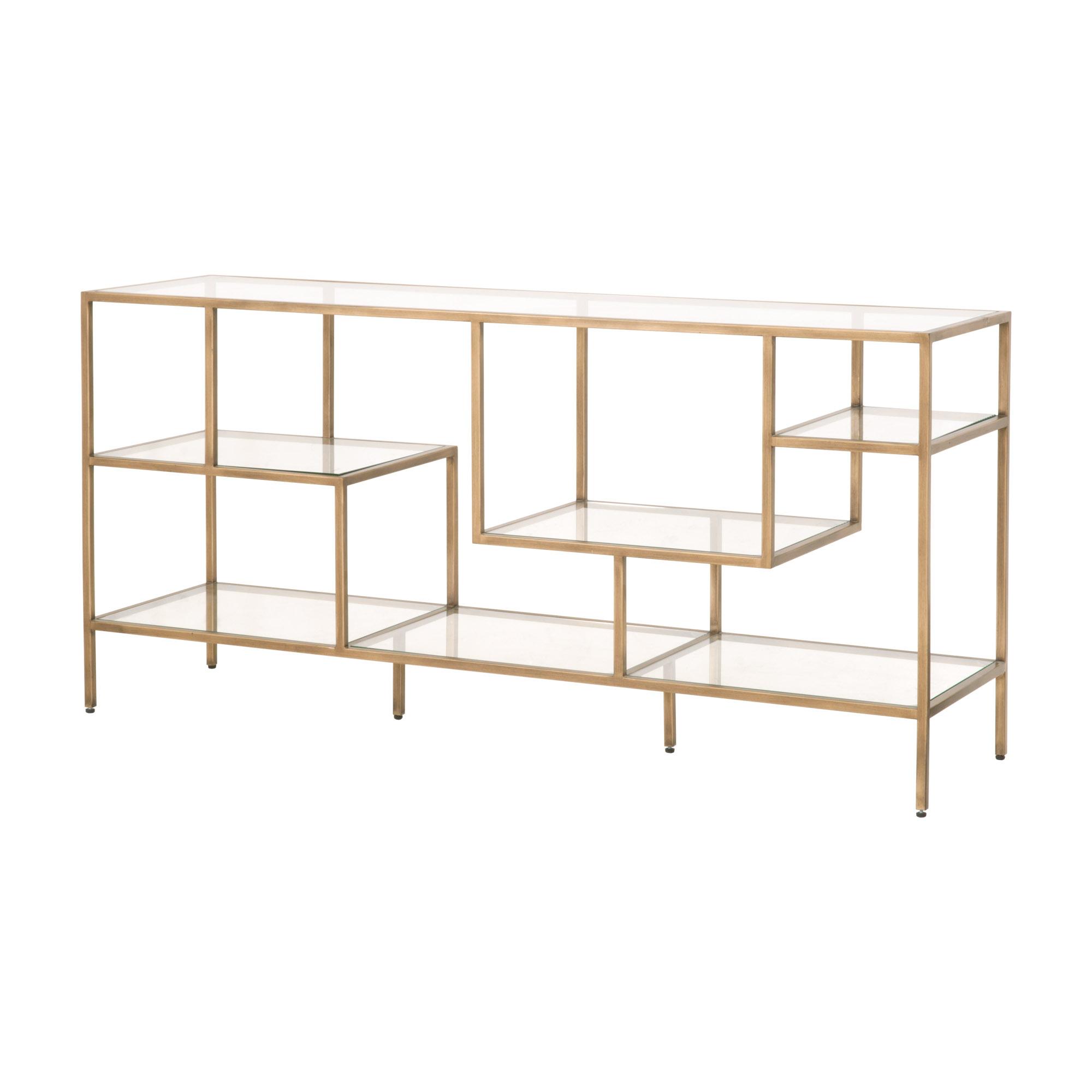 Beakman Low Bookcase, Console Table by Essentials for Living, 59" width x 28.5" height x 16" depth View 3