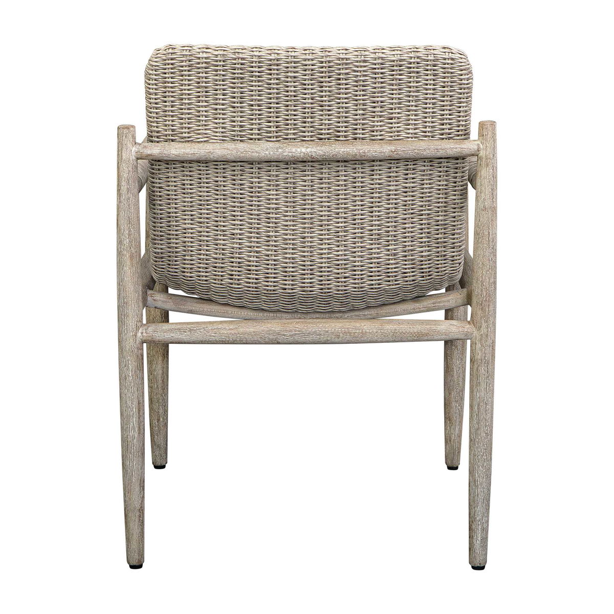 Sumba Wicker Outdoor Dining Chair, Outdoor Chair by Uttermost, 1'11.75" width x 2'8.75" height x 2'0.5" depth View 9