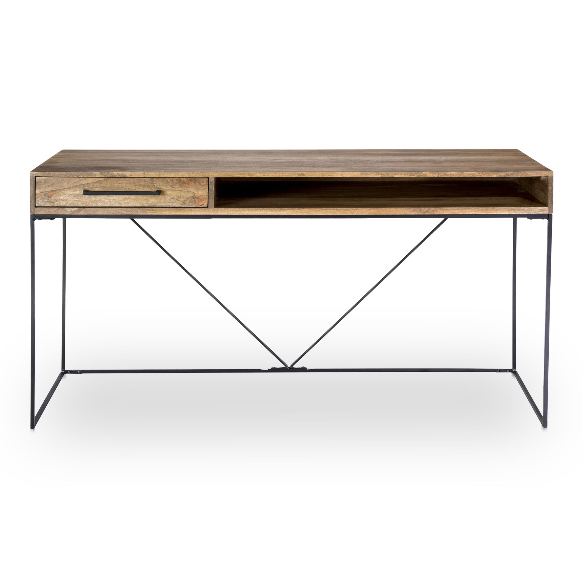 Colvin Desk Natural, by Moe's Home, 60" width x 30" height x 24" depth View 1
