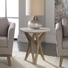 Marnie Limestone Side Table, Furniture by Uttermost, 22" width x 24.5" height x 22" depth thumbnail 7
