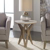 Marnie Limestone Side Table, Side & End Table by Uttermost, 22" width x 24.5" height x 22" depth thumbnail 7