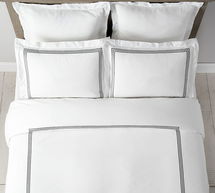 Online Designer Bedroom Grand Organic Percale Duvet Cover,  king