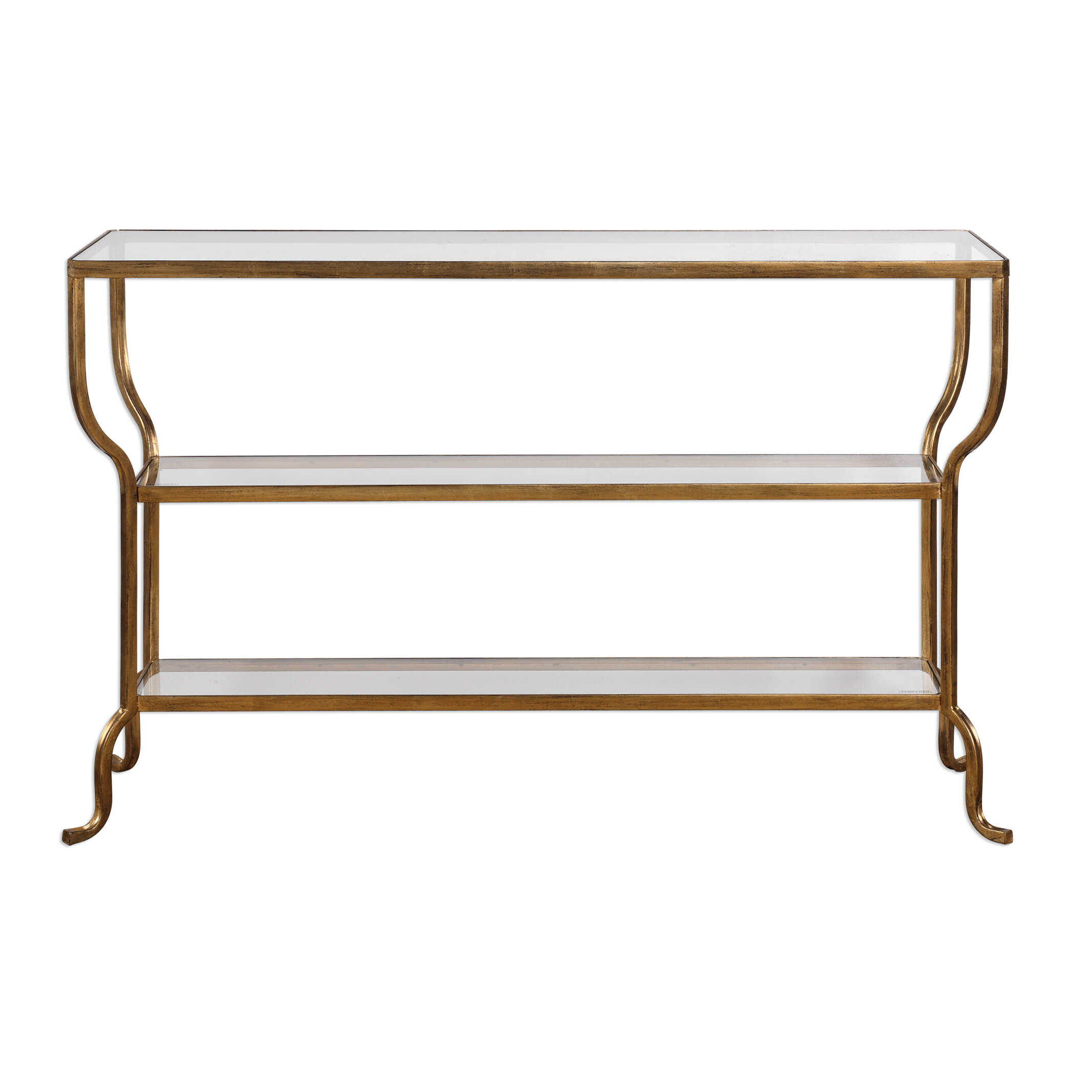 Deline Gold Console Table large image 