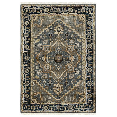 Jaipur Living Andrews Handknotted Medallion Gray Brown Area Rug