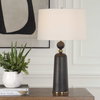 McQuinn Dark Walnut Table Lamp, by Uttermost, 1'6" width x 2'6.5" height x 1'6" depth thumbnail 2