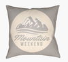 Lodge Cabin Accent Pillow, Decorative Pillow by Surya, 16" length x 16" width thumbnail