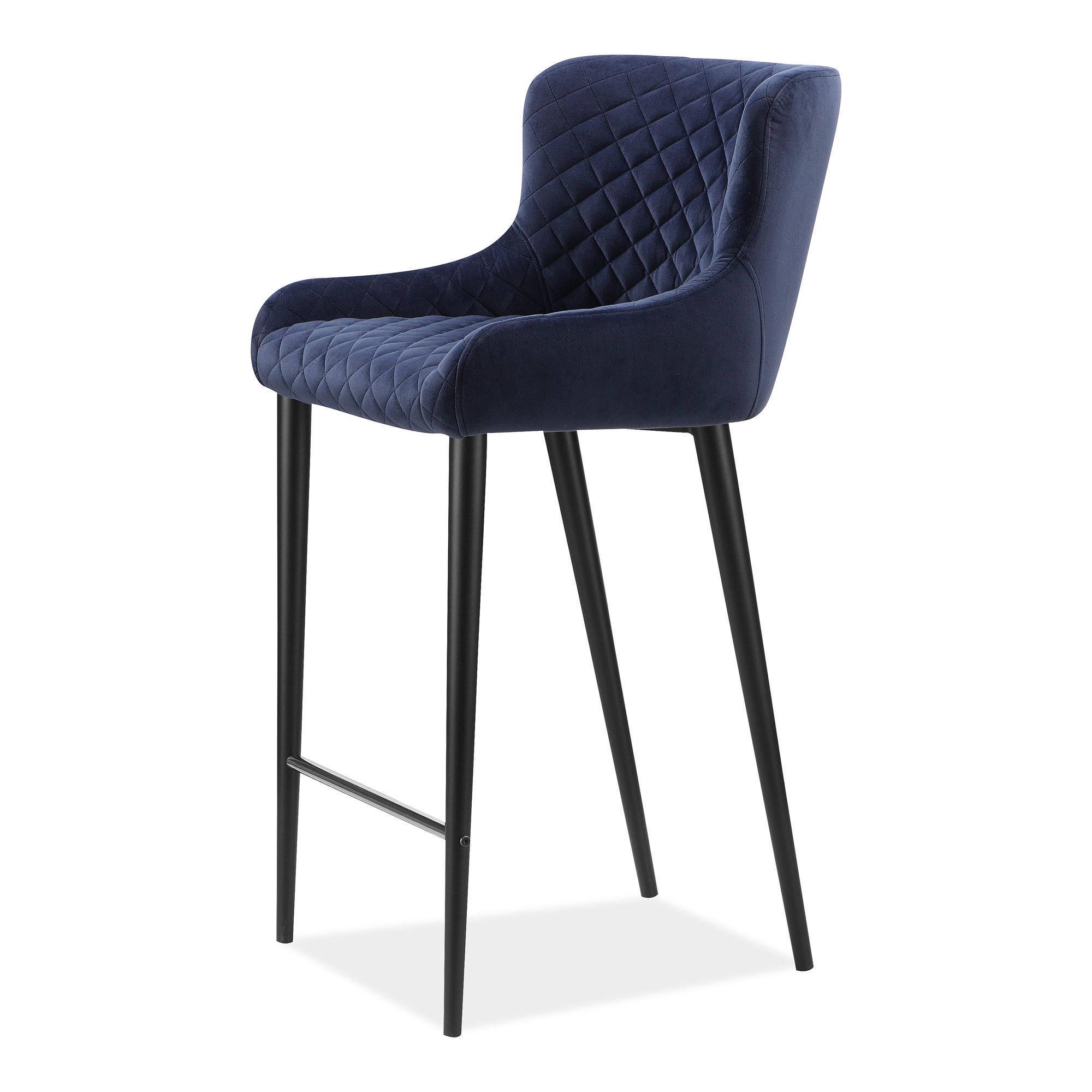 Etta Bar Stool Navy Blue large image 
