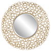 Swirl Round Gold Mirror thumbnail 0