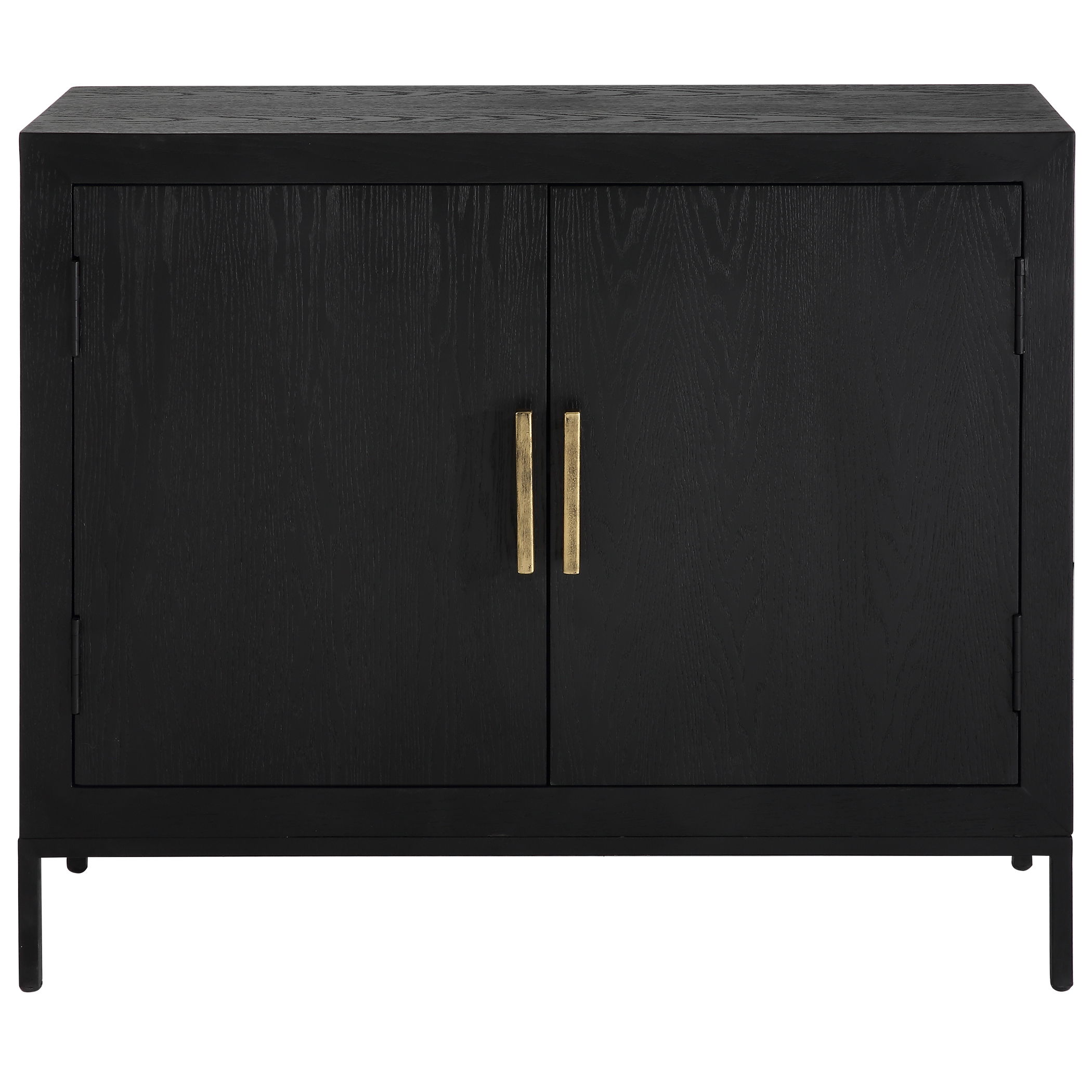 Front Range Dark Oak 2 Door Cabinet, Furniture by Uttermost, 40.25" width x 34" height x 13" depth View 1