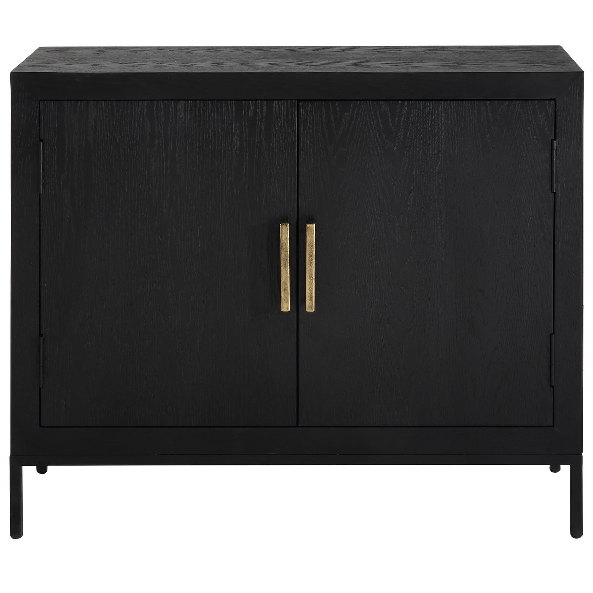 Front Range Dark Oak 2 Door Cabinet, Furniture by Uttermost, 40.25" width x 34" height x 13" depth View 1