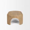 Shima Oval Light Brown Wood with Arched Legs Coffee Table, by Mercana, 48" length x 28" width x 16" height thumbnail 6