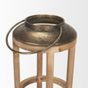 Andy I Large Natural Wood Cylindrical Lantern, Lighting by Mercana, 8.27" length x 8.27" width x 34.84" height thumbnail 7