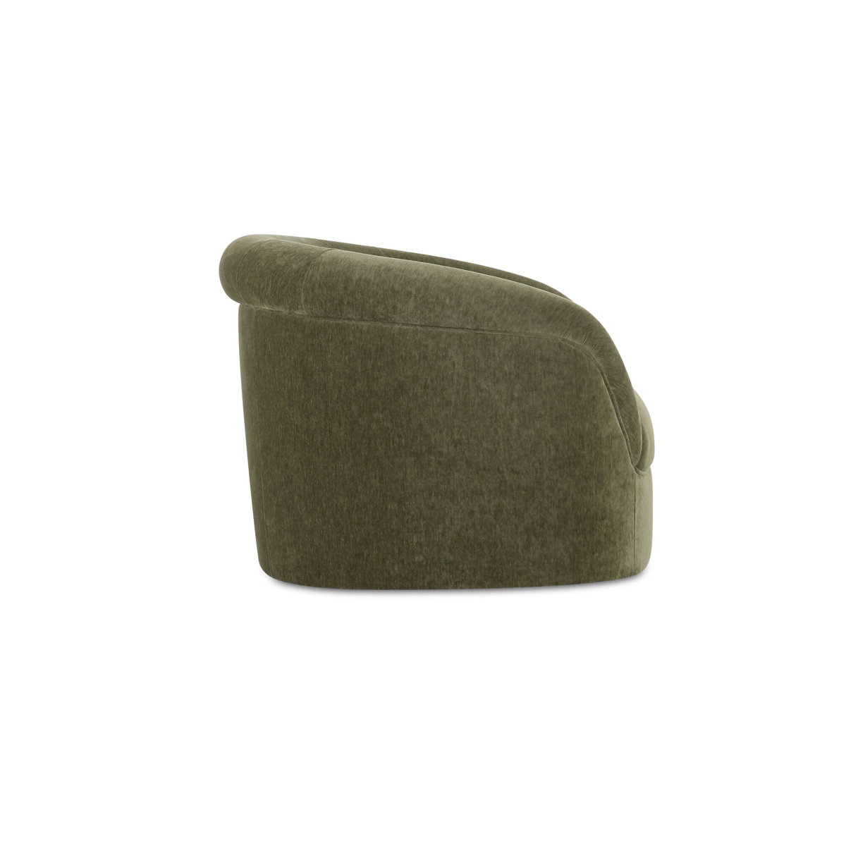 Thora Lounge Chair Dark Green, Accent Chair by Moe's Home, 39.25" width x 28.75" height x 35" depth View 3