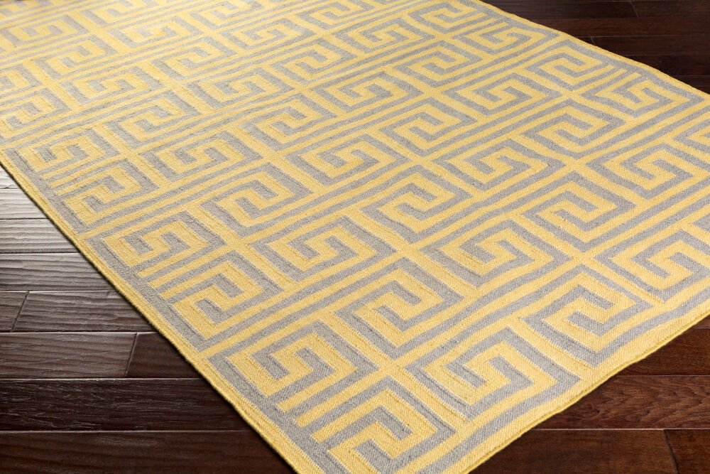 Lagoon Handmade Rug, by Surya, 8' length x 2'6" width
