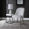 Brie Armless Chair White Set Of 2, Furniture by Uttermost, 21" width x 36.5" height x 27" depth thumbnail 3
