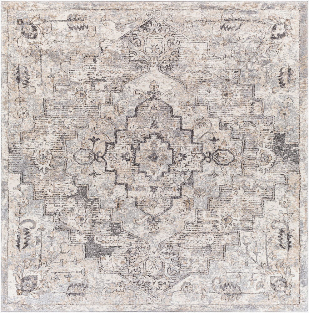 Tuscany Machine Woven Rug, by Surya, 7'10.49" length x 7'10.49" width