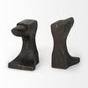 Anvilia (Set of 2) 12L x 4W Black With Gold Accents Anvil Shaped Bookends, by Mercana, 11.81" length x 3.54" width x 6.3" height thumbnail 7